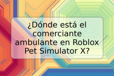 ¿Dónde está el comerciante ambulante en Roblox Pet Simulator X?