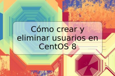 Cómo crear y eliminar usuarios en CentOS 8