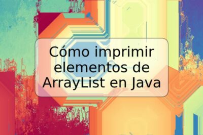 Cómo imprimir elementos de ArrayList en Java