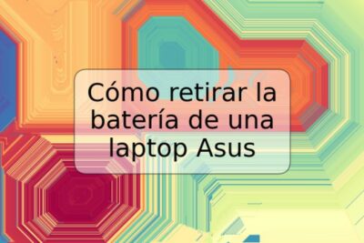 Cómo retirar la batería de una laptop Asus