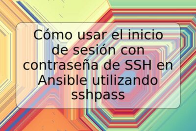 Cómo usar el inicio de sesión con contraseña de SSH en Ansible utilizando sshpass