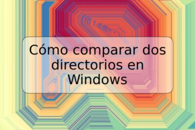 Cómo comparar dos directorios en Windows
