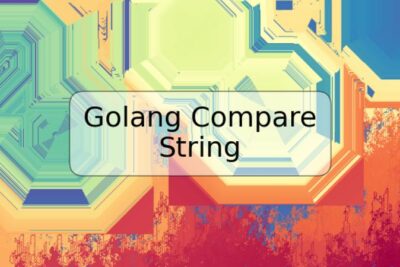 Golang Compare String