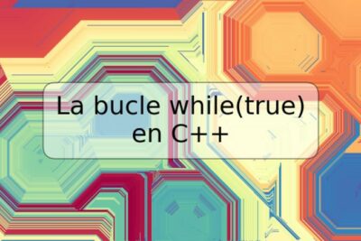 La bucle while(true) en C++