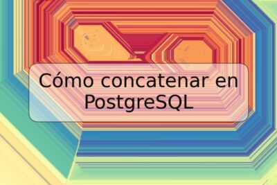 Cómo concatenar en PostgreSQL