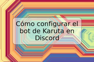 Cómo configurar el bot de Karuta en Discord