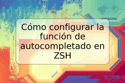 Cómo configurar la función de autocompletado en ZSH