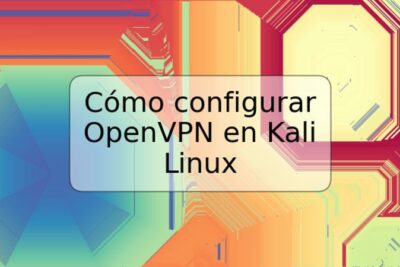 Cómo configurar OpenVPN en Kali Linux