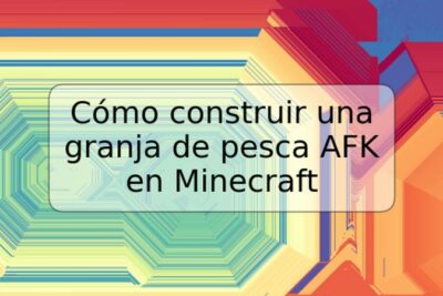 Cómo construir una granja de pesca AFK en Minecraft