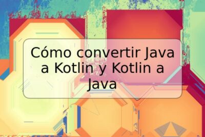 Cómo convertir Java a Kotlin y Kotlin a Java