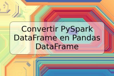 Convertir PySpark DataFrame en Pandas DataFrame