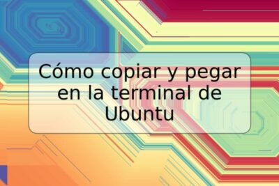 Cómo copiar y pegar en la terminal de Ubuntu