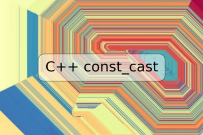 C++ const_cast
