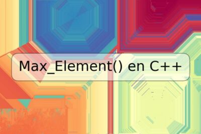 Max_Element() en C++