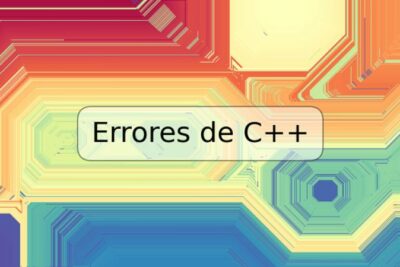 Errores de C++