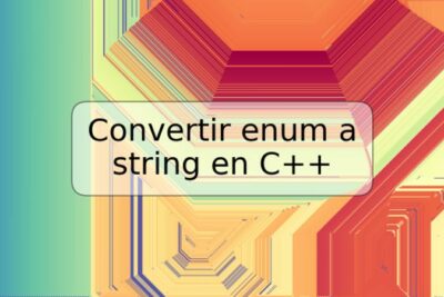 Convertir enum a string en C++