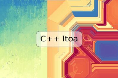 C++ Itoa