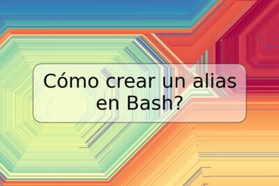 Cómo crear un alias en Bash?
