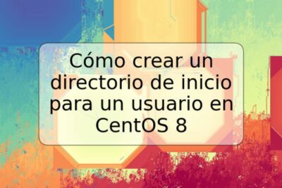 Cómo crear un directorio de inicio para un usuario en CentOS 8
