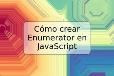 Cómo crear Enumerator en JavaScript