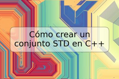 Cómo crear un conjunto STD en C++