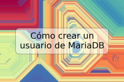Cómo crear un usuario de MariaDB