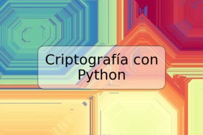 Criptografía con Python