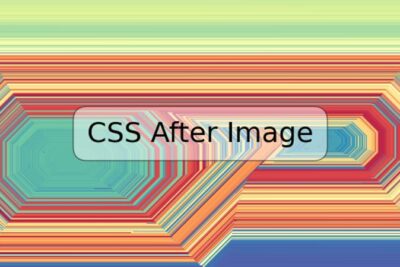 CSS After Image