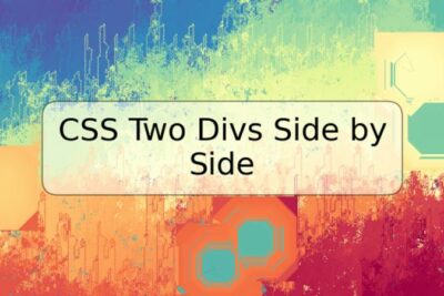 CSS Two Divs Side by Side
