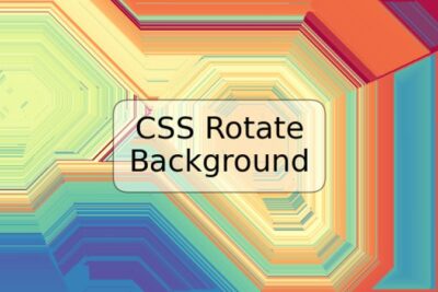 CSS Rotate Background