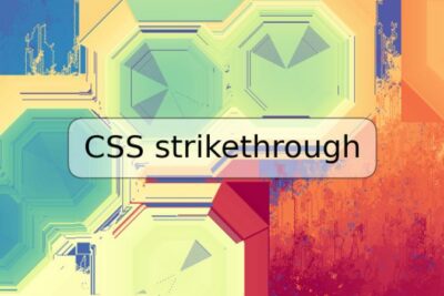 CSS strikethrough