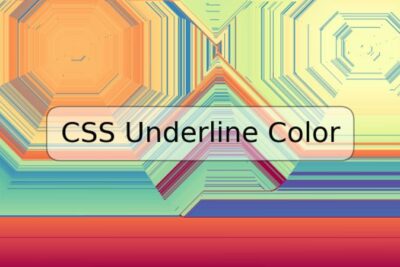 CSS Underline Color