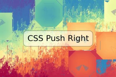 CSS Push Right