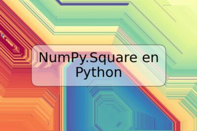 NumPy.Square en Python