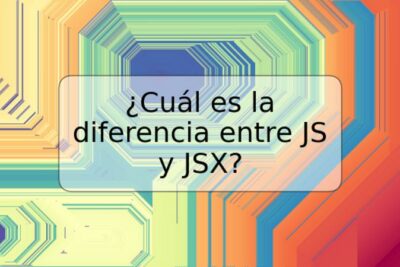 ¿Cuál es la diferencia entre JS y JSX?