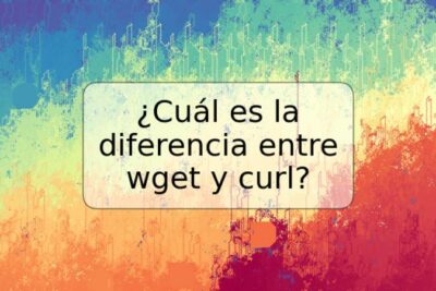 ¿Cuál es la diferencia entre wget y curl?