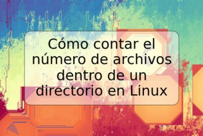 Cómo contar el número de archivos dentro de un directorio en Linux