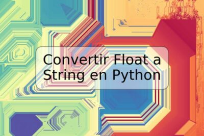 Convertir Float a String en Python