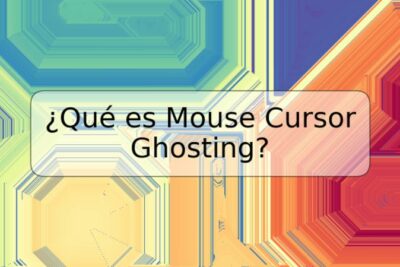¿Qué es Mouse Cursor Ghosting?