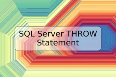 SQL Server THROW Statement