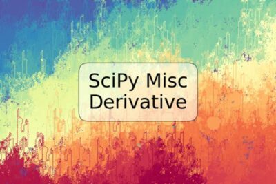 SciPy Misc Derivative