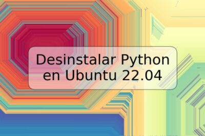 Desinstalar Python en Ubuntu 22.04