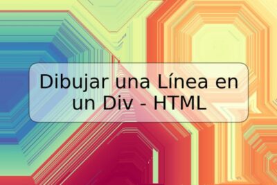 Dibujar una Línea en un Div - HTML