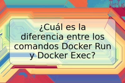 ¿Cuál es la diferencia entre los comandos Docker Run y Docker Exec?