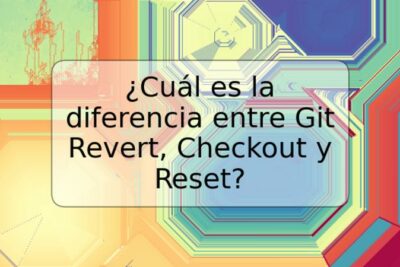 ¿Cuál es la diferencia entre Git Revert