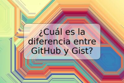 ¿Cuál es la diferencia entre GitHub y Gist?