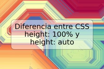 Diferencia entre CSS height: 100% y height: auto