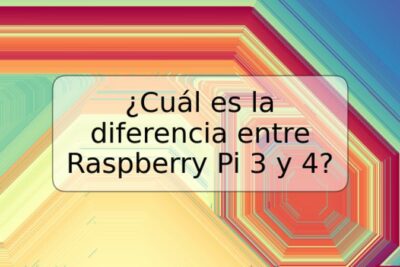 ¿Cuál es la diferencia entre Raspberry Pi 3 y 4?