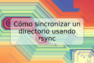 Cómo sincronizar un directorio usando rsync