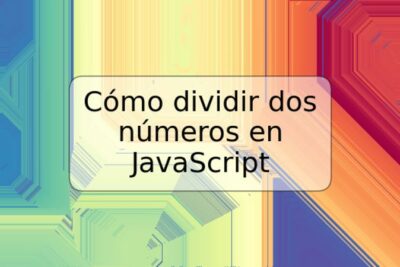 Cómo dividir dos números en JavaScript